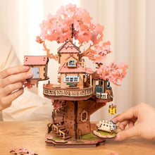 Charger l&#39;image dans la galerie, Puzzle 3D Maison dans l&#39;Arbre de Sakura