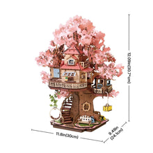 Charger l&#39;image dans la galerie, Puzzle 3D Maison dans l&#39;Arbre de Sakura
