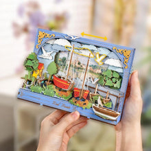 Charger l'image dans la galerie, Puzzle 3D - Bateaux rouges