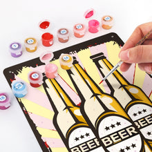 Charger l&#39;image dans la galerie, Peinture par Numéros Affiche Métallique - Triple Explosion de Bière