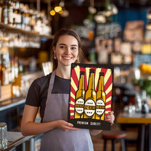 Charger l&#39;image dans la galerie, Peinture par Numéros Affiche Métallique - Triple Explosion de Bière