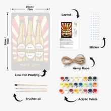 Charger l&#39;image dans la galerie, Peinture par Numéros Affiche Métallique - Triple Explosion de Bière