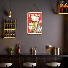 Charger l&#39;image dans la galerie, Peinture par Numéros Affiche Métallique - Zone Bière