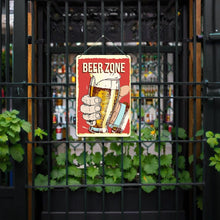Charger l&#39;image dans la galerie, Peinture par Numéros Affiche Métallique - Zone Bière