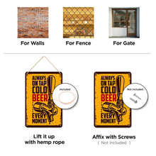 Charger l&#39;image dans la galerie, Peinture par Numéros Affiche Métallique - Bière Froide Jaune