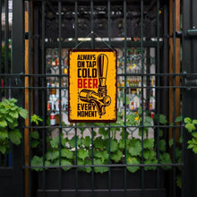 Charger l&#39;image dans la galerie, Peinture par Numéros Affiche Métallique - Bière Froide Jaune