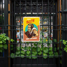 Charger l&#39;image dans la galerie, Peinture par Numéros Affiche Métallique - Bière Fraîche Le Gars
