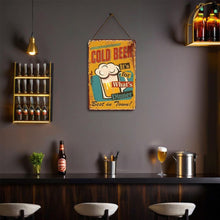 Charger l&#39;image dans la galerie, Peinture par Numéros Affiche Métallique - Bière Froide pour le Dîner