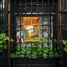 Charger l&#39;image dans la galerie, Peinture par Numéros Affiche Métallique - Bière Froide pour le Dîner