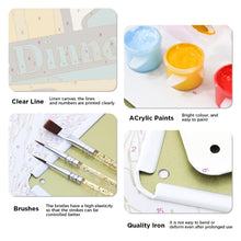 Charger l&#39;image dans la galerie, Peinture par Numéros Affiche Métallique - Bière Froide pour le Dîner