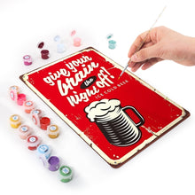 Charger l&#39;image dans la galerie, Peinture par Numéros Affiche Métallique - Offrez une Nuit de Repos à votre Cerveau