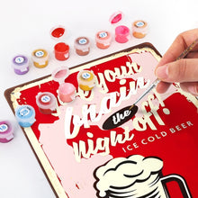 Charger l&#39;image dans la galerie, Peinture par Numéros Affiche Métallique - Offrez une Nuit de Repos à votre Cerveau