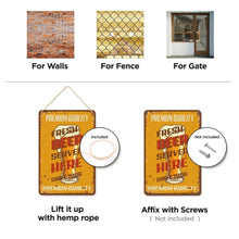 Charger l&#39;image dans la galerie, Peinture par Numéros Affiche Métallique - Bière Fraîche servie ici