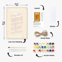 Charger l&#39;image dans la galerie, Peinture par Numéros Affiche Métallique - Bière Fraîche servie ici