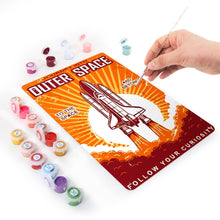 Charger l&#39;image dans la galerie, Peinture par Numéros Affiche Métallique - Voyage dans l&#39;Espace