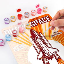 Charger l&#39;image dans la galerie, Peinture par Numéros Affiche Métallique - Voyage dans l&#39;Espace