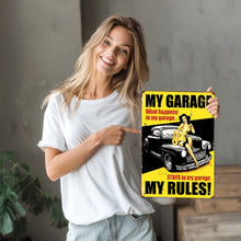 Charger l&#39;image dans la galerie, Peinture par Numéros Affiche Métallique - Mon Garage, mes Règles