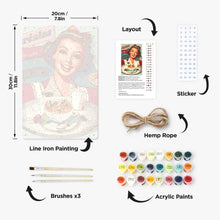 Charger l&#39;image dans la galerie, Peinture par Numéros Affiche Métallique - Publicité vintage pour Céréales