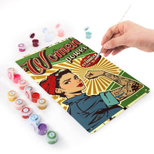 Charger l&#39;image dans la galerie, Peinture par Numéros Affiche Métallique - Pouvoir des Femmes