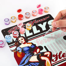 Charger l&#39;image dans la galerie, Peinture par Numéros Affiche Métallique - Garage Willys