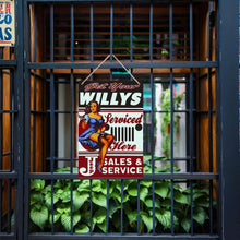 Charger l&#39;image dans la galerie, Peinture par Numéros Affiche Métallique - Garage Willys