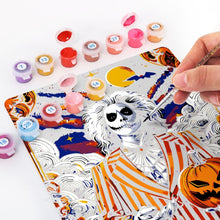 Charger l&#39;image dans la galerie, Peinture par Numéros Affiche Métallique - Le Farceur Rayures orange