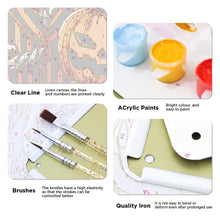 Charger l&#39;image dans la galerie, Peinture par Numéros Affiche Métallique - Le Farceur Rayures orange