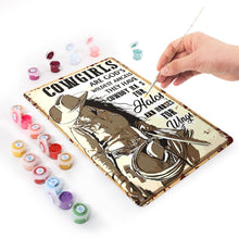 Charger l&#39;image dans la galerie, Peinture par Numéros Affiche Métallique - Cowgirls