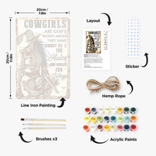 Charger l&#39;image dans la galerie, Peinture par Numéros Affiche Métallique - Cowgirls