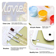 Charger l&#39;image dans la galerie, Peinture par Numéros Affiche Métallique - Monde du Cinéma