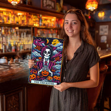 Charger l&#39;image dans la galerie, Peinture par Numéros Affiche Métallique - Le Farceur Jardin nocturne