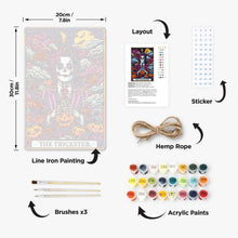 Charger l&#39;image dans la galerie, Peinture par Numéros Affiche Métallique - Le Farceur Jardin nocturne