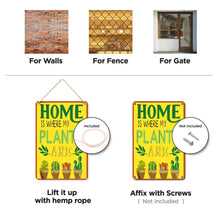 Charger l&#39;image dans la galerie, Peinture par Numéros Affiche Métallique - La Maison, c&#39;est là où sont mes Plantes