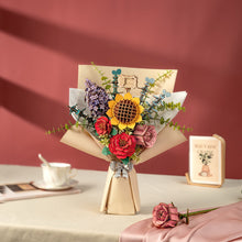 Charger l&#39;image dans la galerie, Puzzle 3D Bouquet de fleurs en bois