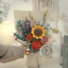 Charger l&#39;image dans la galerie, Puzzle 3D Bouquet de fleurs en bois