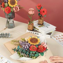 Charger l&#39;image dans la galerie, Puzzle 3D Bouquet de fleurs en bois