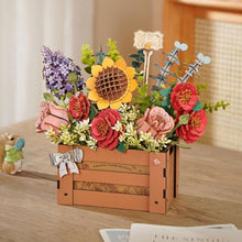 Charger l&#39;image dans la galerie, Puzzle 3D Boîte Fleurie en Bois