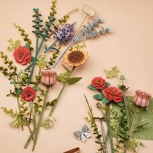 Puzzle 3D Boîte Fleurie en Bois