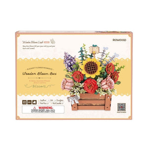 Puzzle 3D Boîte Fleurie en Bois