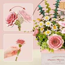 Charger l&#39;image dans la galerie, Puzzle 3D Panier de Fleurs en Bois