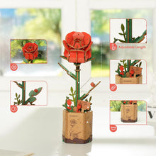 Charger l&#39;image dans la galerie, Puzzle 3D Rose rouge