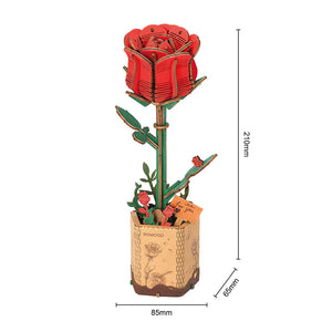 Puzzle 3D Rose rouge