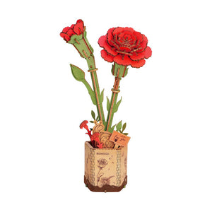 Puzzle 3D Œillet rouge