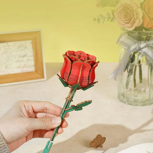 Puzzle 3D Œillet rouge