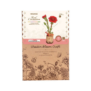 Puzzle 3D Œillet rouge