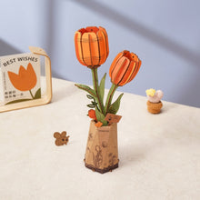 Charger l&#39;image dans la galerie, Puzzle 3D Tulipe Orange