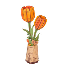 Charger l&#39;image dans la galerie, Puzzle 3D Tulipe Orange