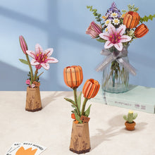 Charger l&#39;image dans la galerie, Puzzle 3D Tulipe Orange