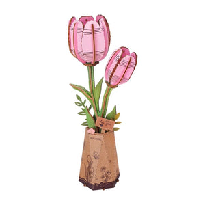 Puzzle 3D Tulipe Rose