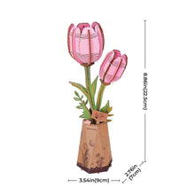 Charger l&#39;image dans la galerie, Puzzle 3D Tulipe Rose